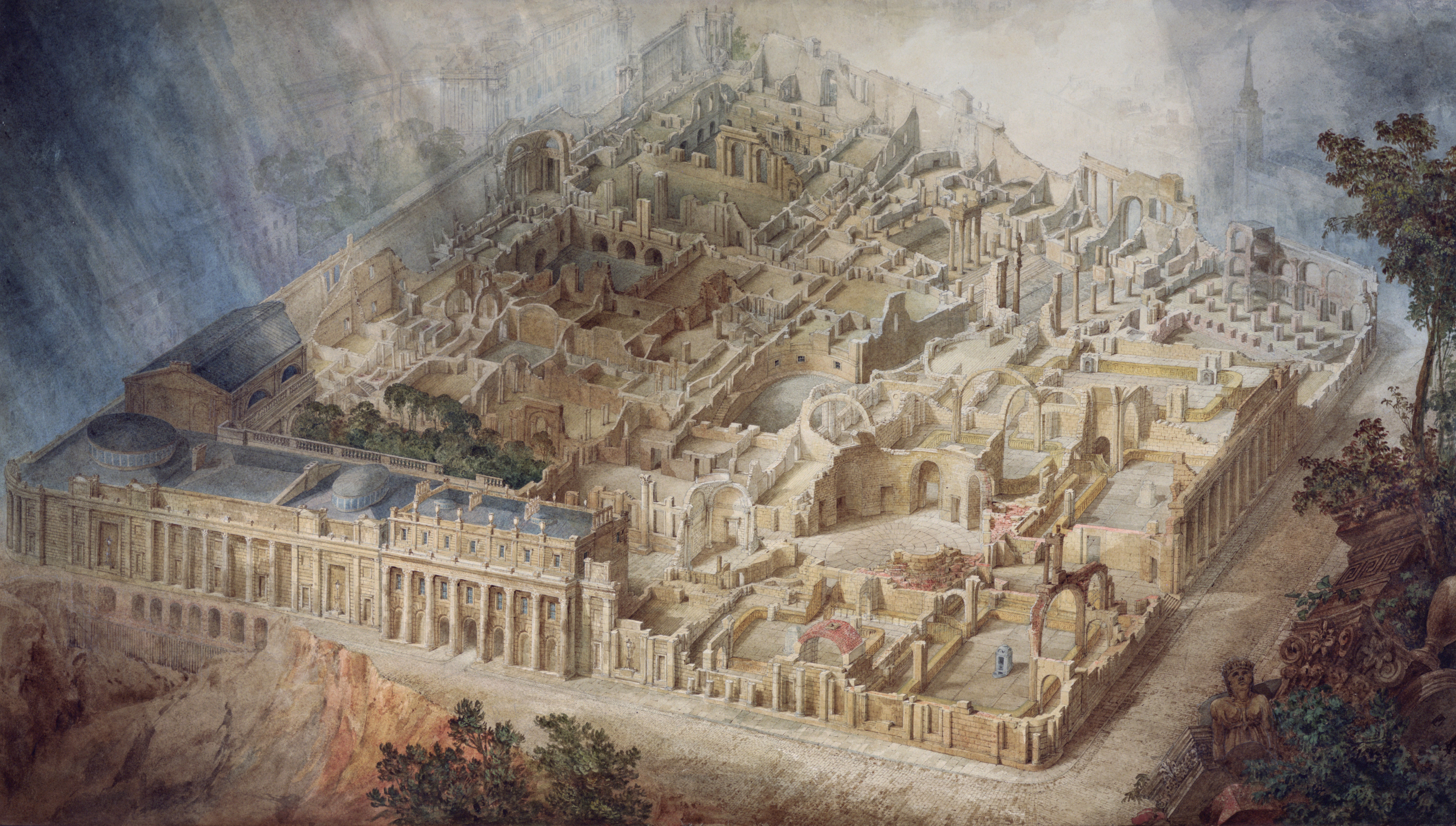 Bank of England cutaway by J.M. Gandy
